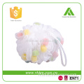 hot selling small shower nylon fizzy bath ball